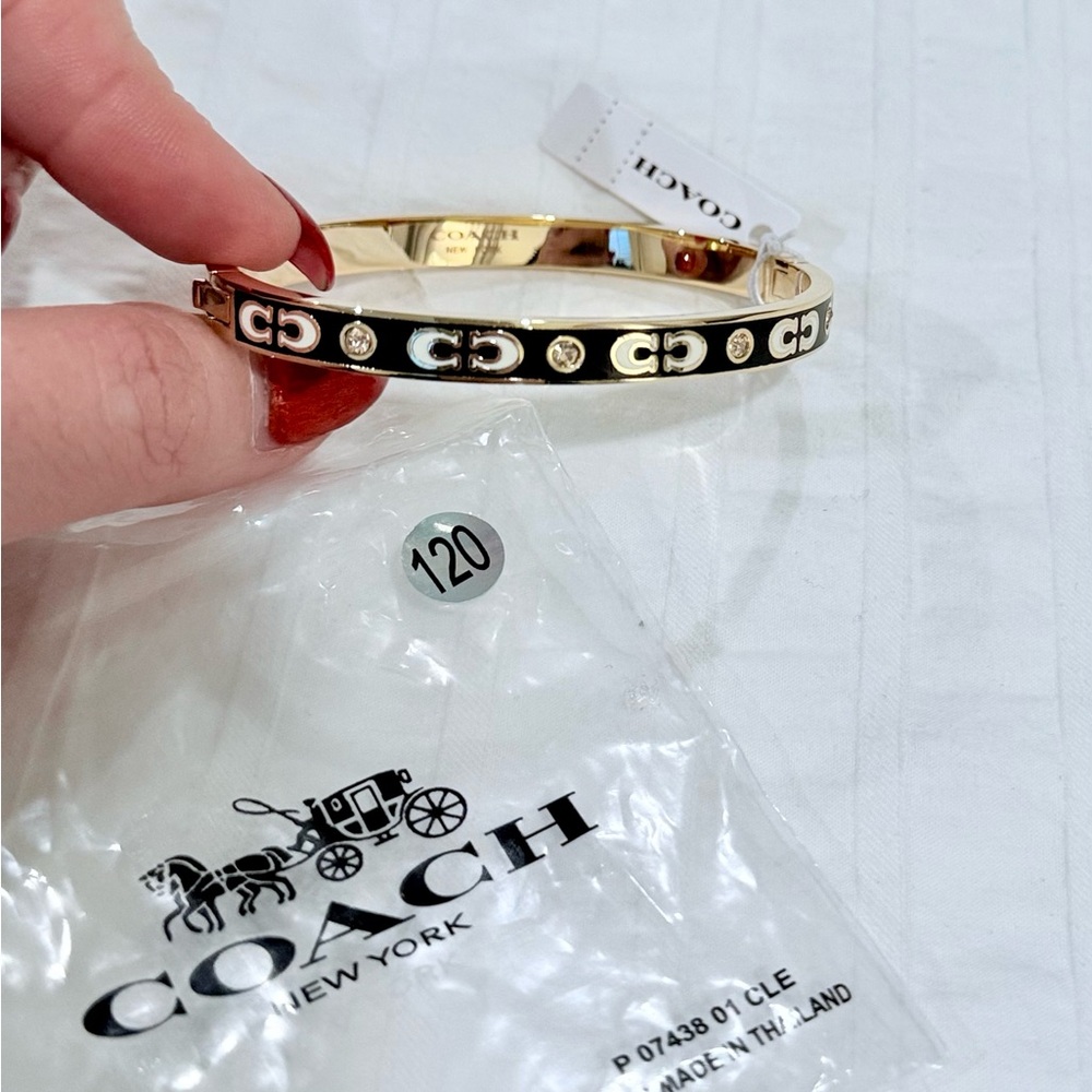 Coach Black and Gold Women's Bracelet